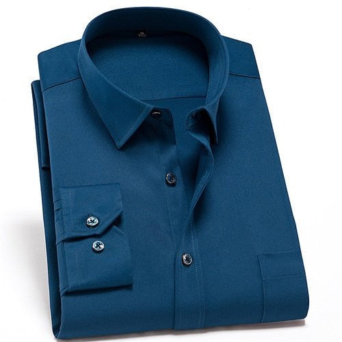 Camisa PremiumElastic™ - Camisa Social Premium Elástica Masculina - Direct Ofertas