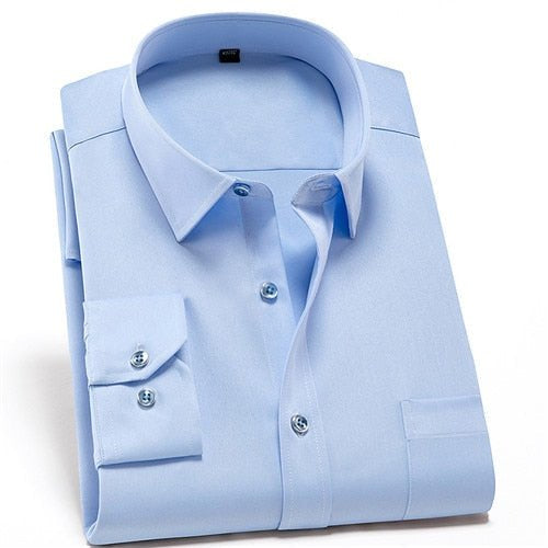 Camisa PremiumElastic™ - Camisa Social Premium Elástica Masculina - Direct Ofertas