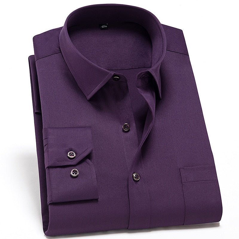 Camisa PremiumElastic™ - Camisa Social Premium Elástica Masculina - Direct Ofertas