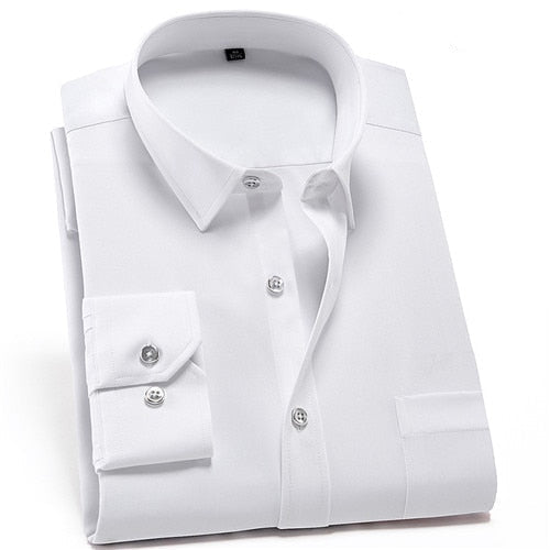 Camisa PremiumElastic™ - Camisa Social Premium Elástica Masculina - Direct Ofertas