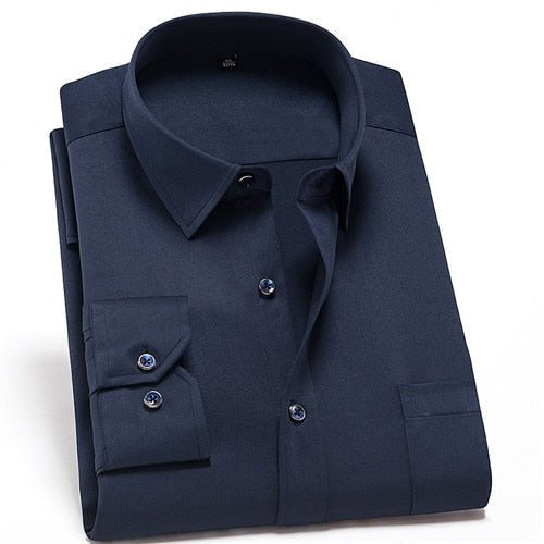 Camisa PremiumElastic™ - Camisa Social Premium Elástica Masculina - Direct Ofertas