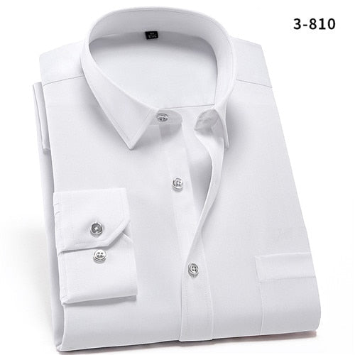 Camisa PremiumElastic™- Camisa Social Premium Elástica Masculina MP026 Direct Ofertas Branca PP (49-55kg) 