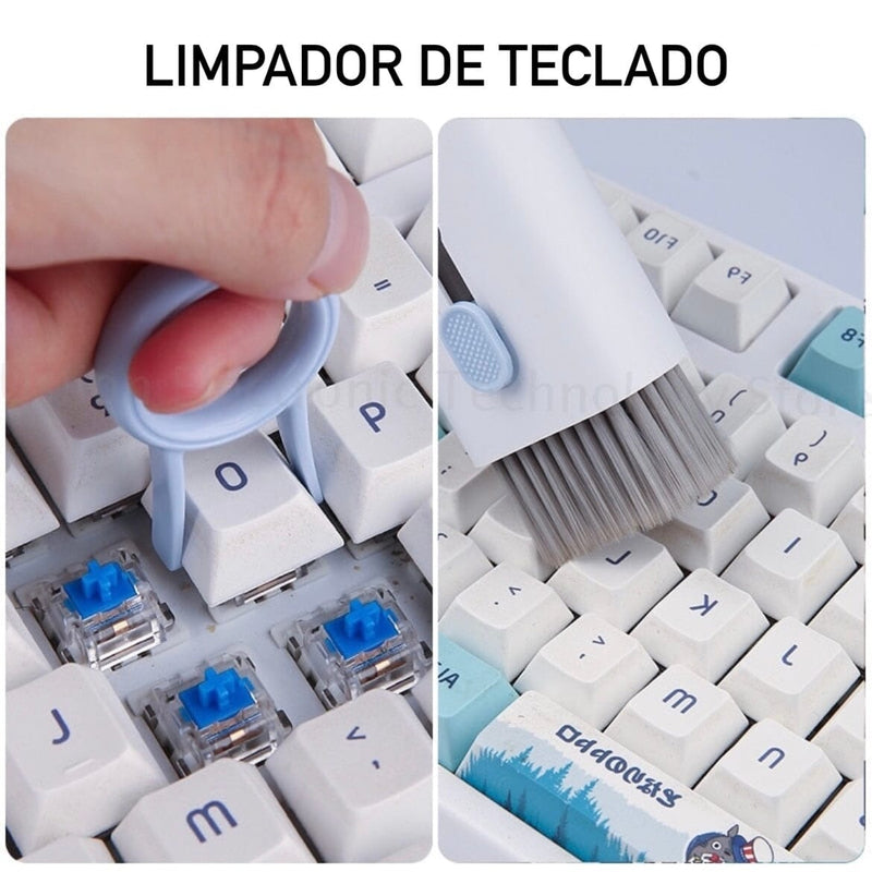 Escova de Limpeza para Teclado e Celular - CleanPro 7 em 1 - Direct Ofertas