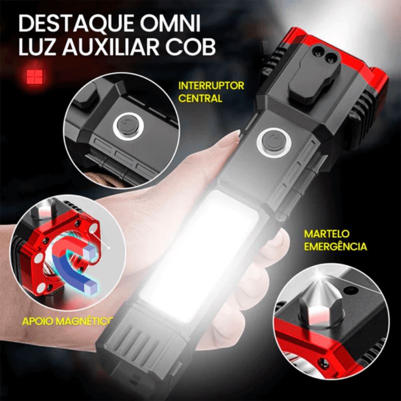 Lanterna Tática Indestrutível 4 em 1 - Ultra Potência - ÚLTIMO DIA NA PROMOÇÃO - Direct Ofertas