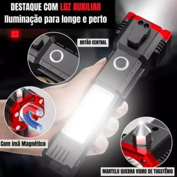 Lanterna Tática Indestrutível 4 em 1 - Ultra Potência - ÚLTIMO DIA NA PROMOÇÃO E FRETE GRÁTIS - Direct Ofertas