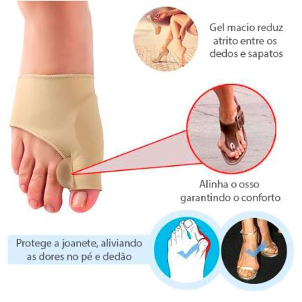 Meias de Correção de Joanetes Foot Finger Control - Direct Ofertas