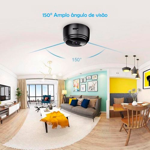 Mini Câmera Magnética Wifi Tempo Real HD - Direct Ofertas