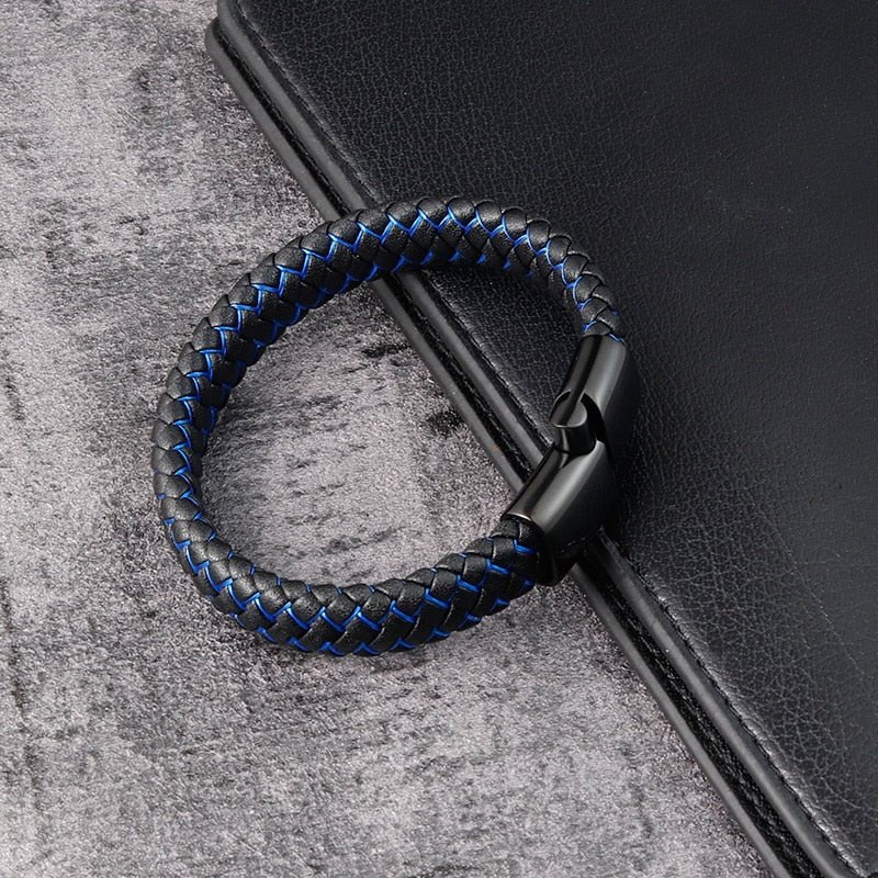 Pulseira De Couro Trançado - Direct Ofertas