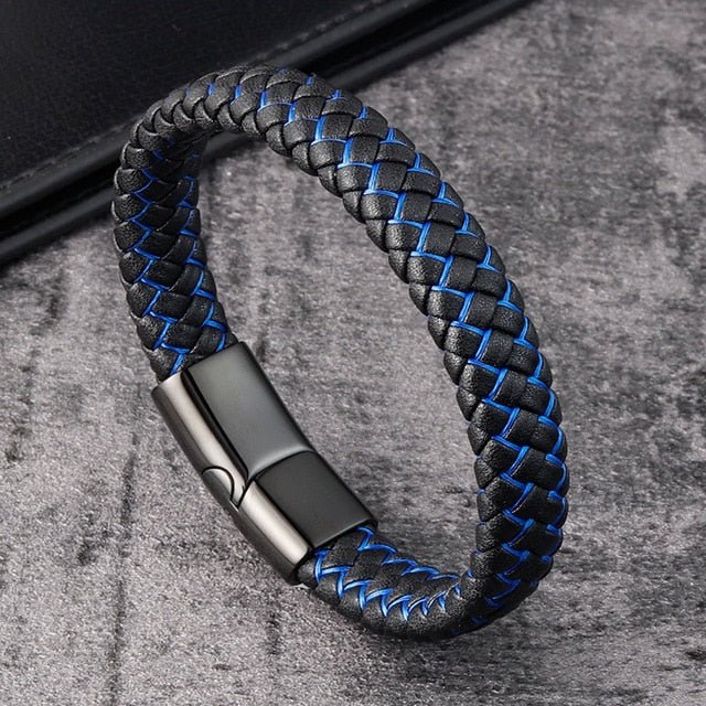 Pulseira De Couro Trançado - Direct Ofertas