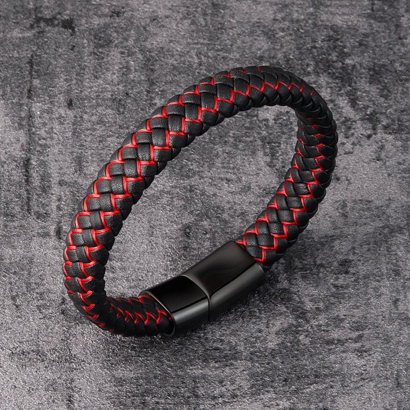 Pulseira De Couro Trançado - Direct Ofertas