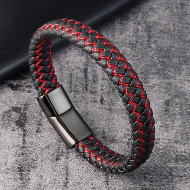 Pulseira De Couro Trançado - Direct Ofertas
