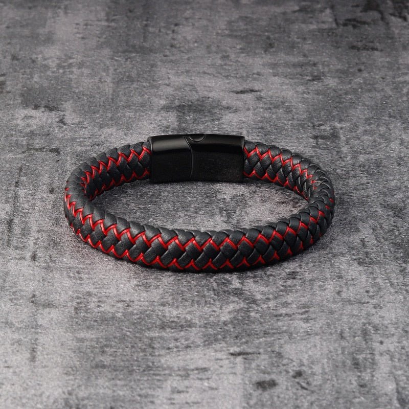 Pulseira De Couro Trançado - Direct Ofertas
