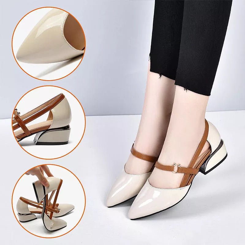 Sapato de Couro Veneza© Salto Baixo | Moda Verão 2023 - Direct Ofertas