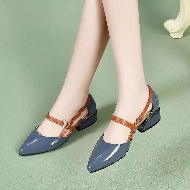 Sapato de Couro Veneza© Salto Baixo | Moda Verão 2023 - Direct Ofertas