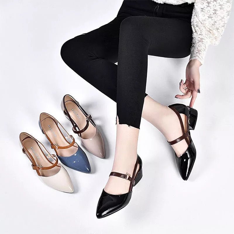 Sapato de Couro Veneza© Salto Baixo | Moda Verão 2023 - Direct Ofertas