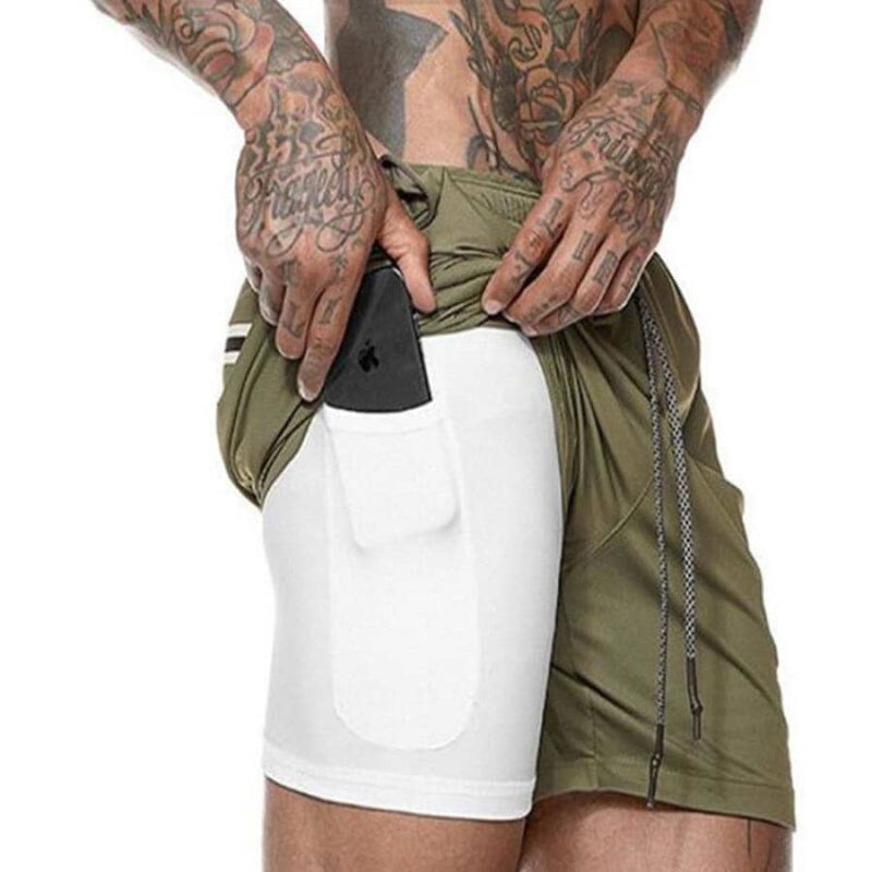 Shorts Para Treino 2 em 1 Esporte Air Effect - Direct Ofertas